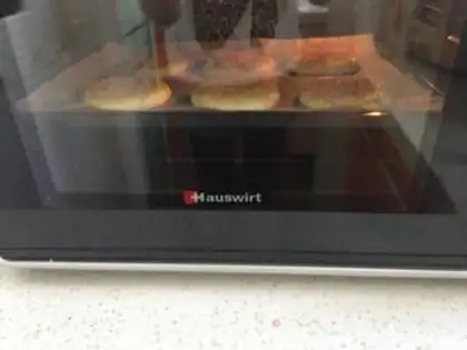 Make Bean sesame pancakes step 14
