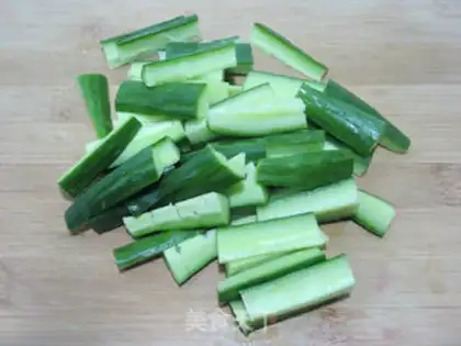 Make Bean cucumber step 4