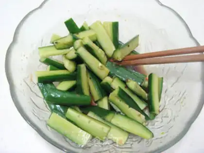 Make Bean cucumber step 6