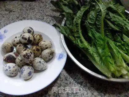 Make Quail egg fried leaves step 0