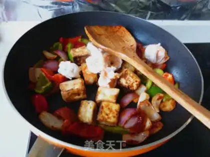 Make Pineapple shrimp grunt tofu step 7