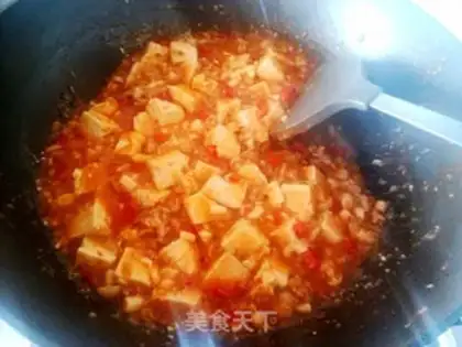 Make Seafood mushroom tofu step 11