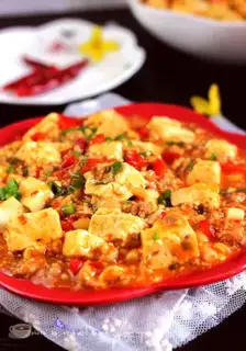 Make Seafood mushroom tofu step 12
