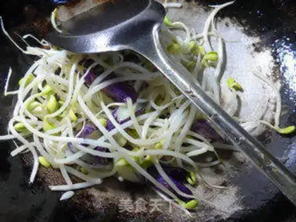 Make Cheese and soybean sprouts step 4
