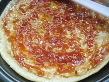 Make Sausage ham pizza step 8