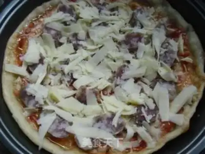 Make Sausage ham pizza step 9