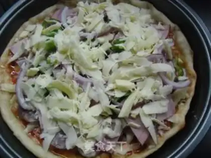 Make Sausage ham pizza step 10