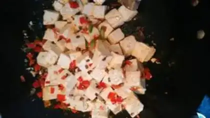 Make Cracked pepper tofu step 2