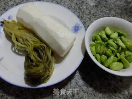 Make Snow pickles, soy sauce step 0
