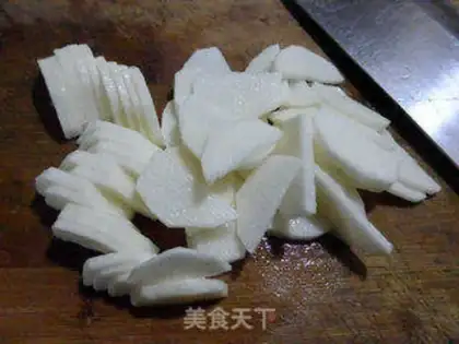 Make Snow pickles, soy sauce step 1