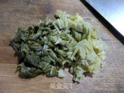 Make Snow pickles, soy sauce step 2