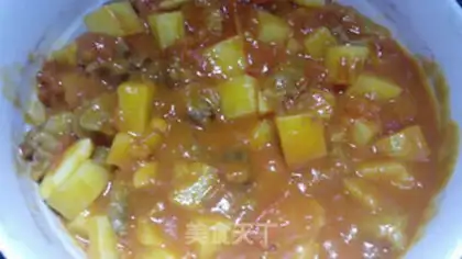 Make Tomato beef potatoes step 17