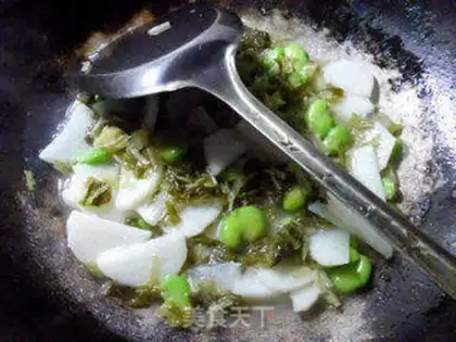 Make Snow pickles, soy sauce step 5