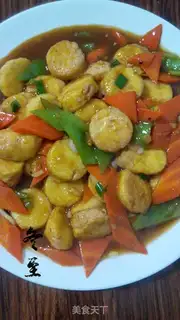Make Red burning Japanese tofu step 5