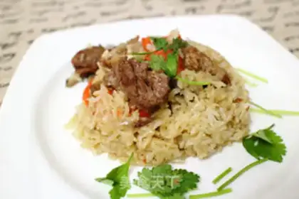 Make Xinjiang specialty hands-on rice step 9