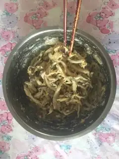 Make Blow mushrooms step 2