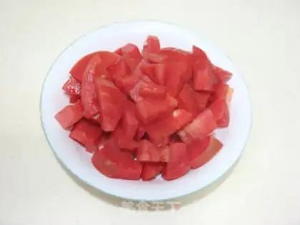 Make Gold needle tomato eggplant soup step 3