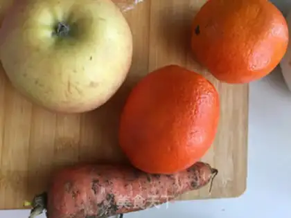 Make Orange mango juice step 1