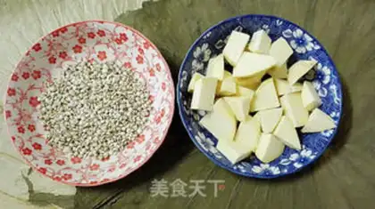 Make Potato rice congee step 0