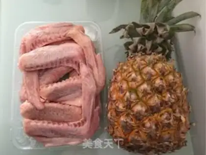 Make Pineapple fried duck wings step 0