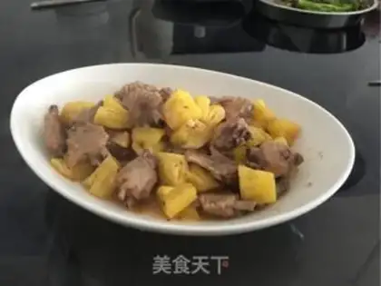 Make Pineapple fried duck wings step 5