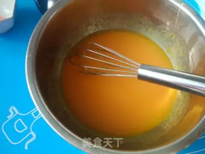 Make Orange cake roll step 3