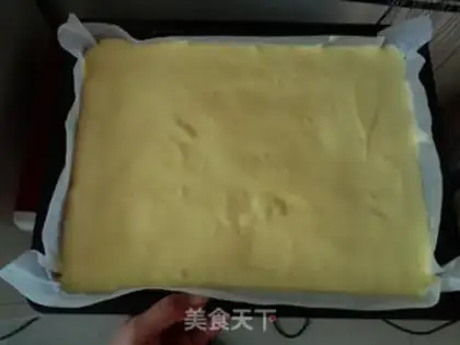 Make Orange cake roll step 9
