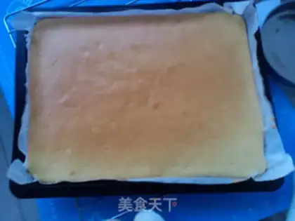 Make Orange cake roll step 11