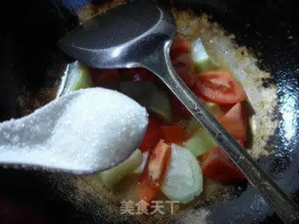 Make Tomatoes are cooking at night step 7
