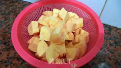 Make Ginger ale and sweet potatoes step 1