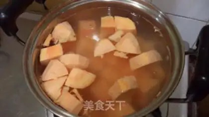 Make Ginger ale and sweet potatoes step 2