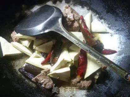 Make Tofu dry beef step 8
