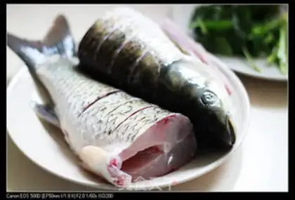 Make Red-burned fish step 1