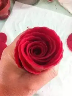 Make Red roses and croquettes step 19