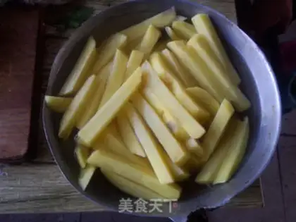 Make Cream fries step 0