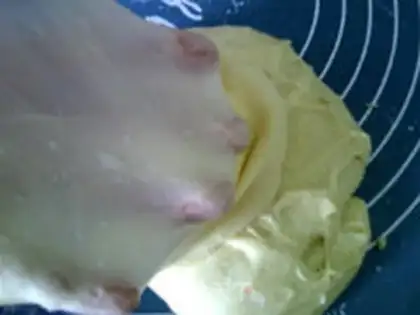 Make Chinese souffle bread step 8