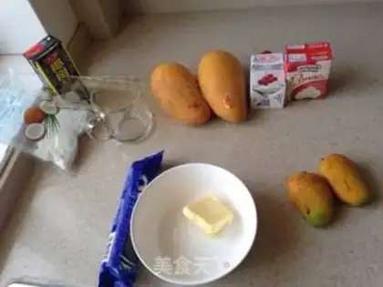 Make Coconut mango mousse step 0