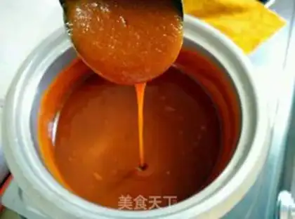 Make The red date sauce step 5