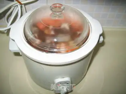 Make Bones soup for mushroom carrots step 3