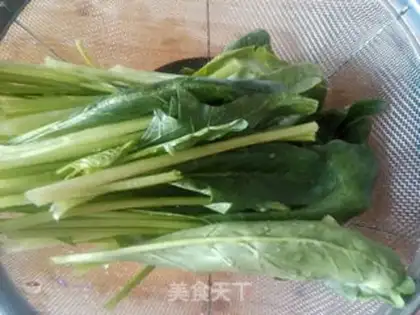 Make Spinach tofu soup step 2