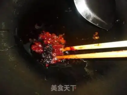 Make A red oil belly step 5