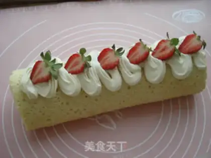 Make Strawberry roll step 16