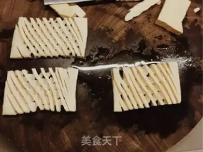 Make Orchid tofu step 0