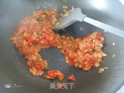 Make Sour shrimp tofu step 7