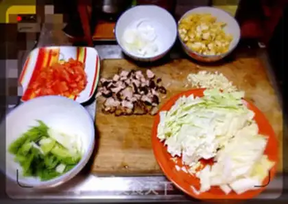 Make Sour noodles step 1