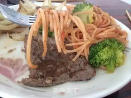 Make Black pepper steak + pasta step 12