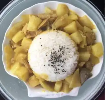 Make Curry potato chicken step 8