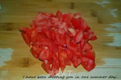 Make Tomato eggs, saliva step 1