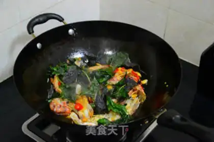 Make Spicy leather shrimp step 6