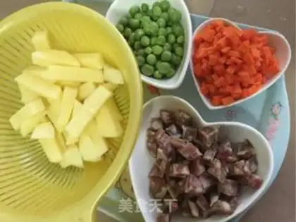Make Potato rice step 1
